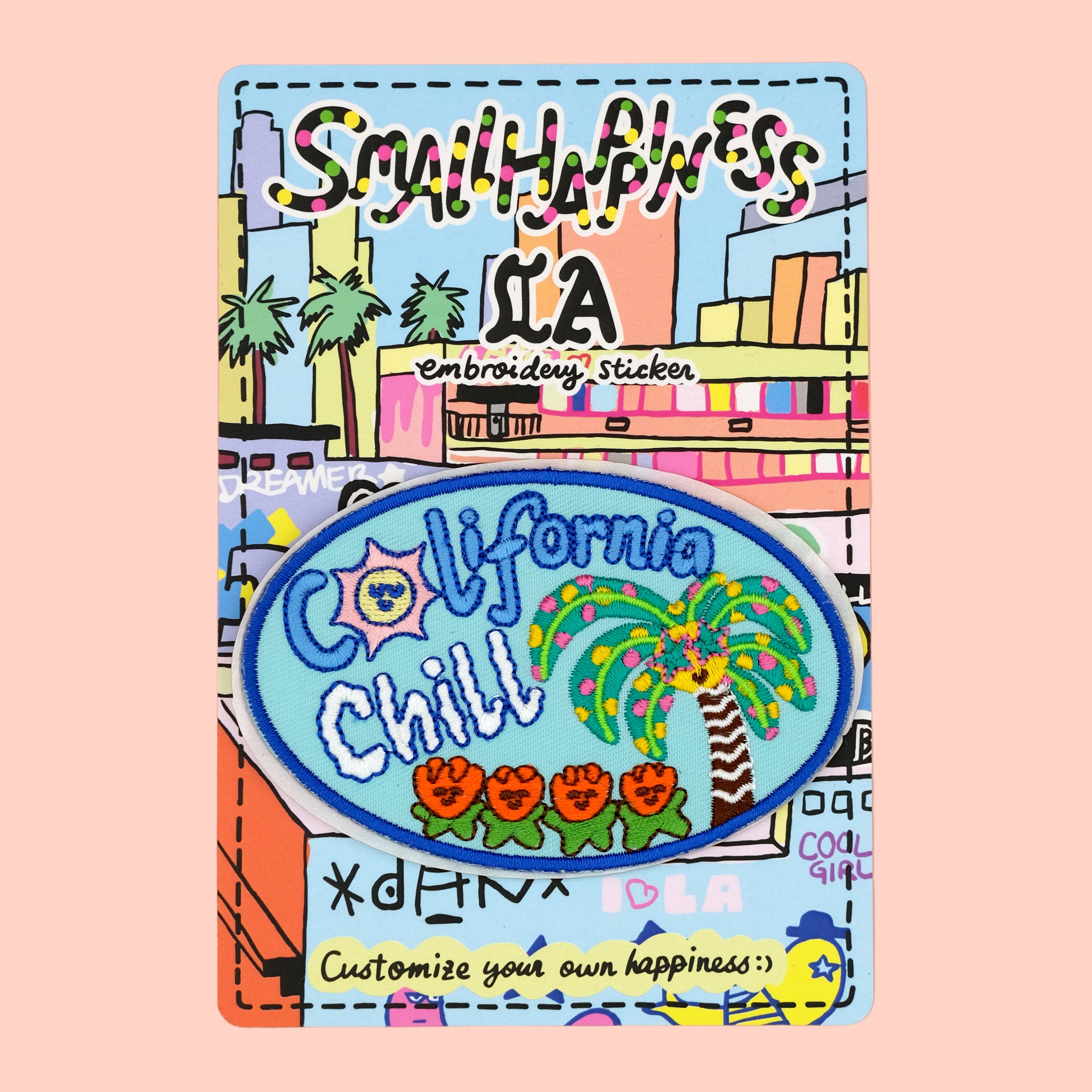 California Chill - Palm Tree Embroidery Sticker