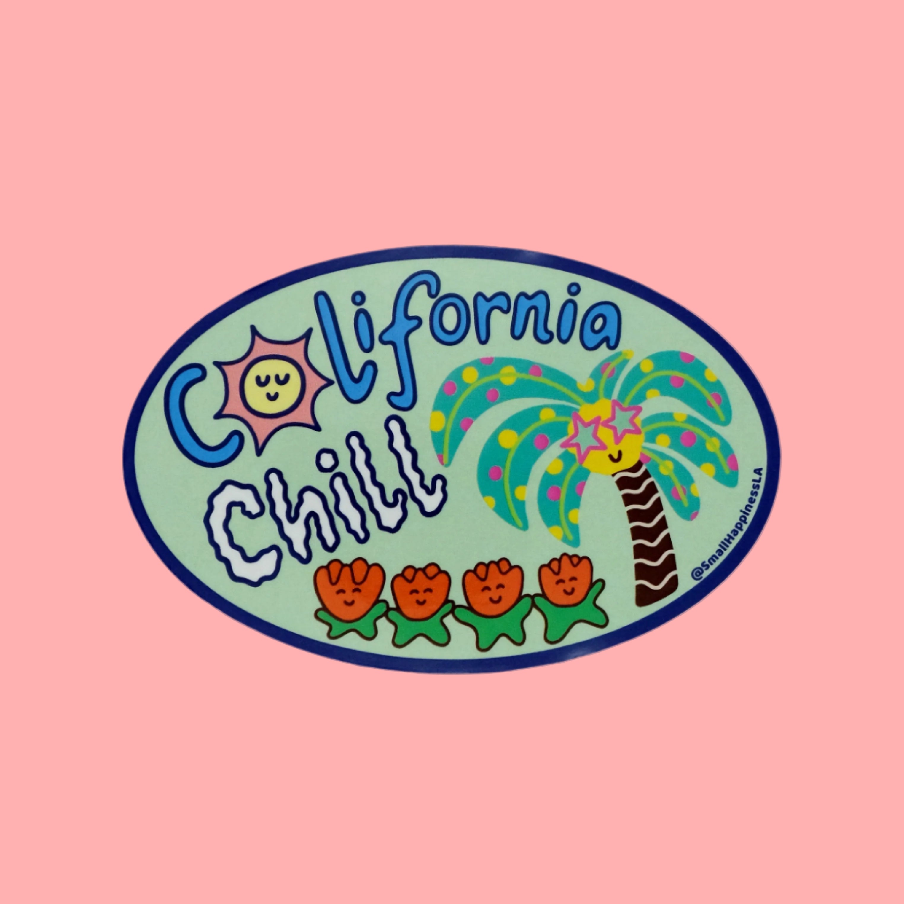 California Chill - Palm Tree Vinyl Sticker