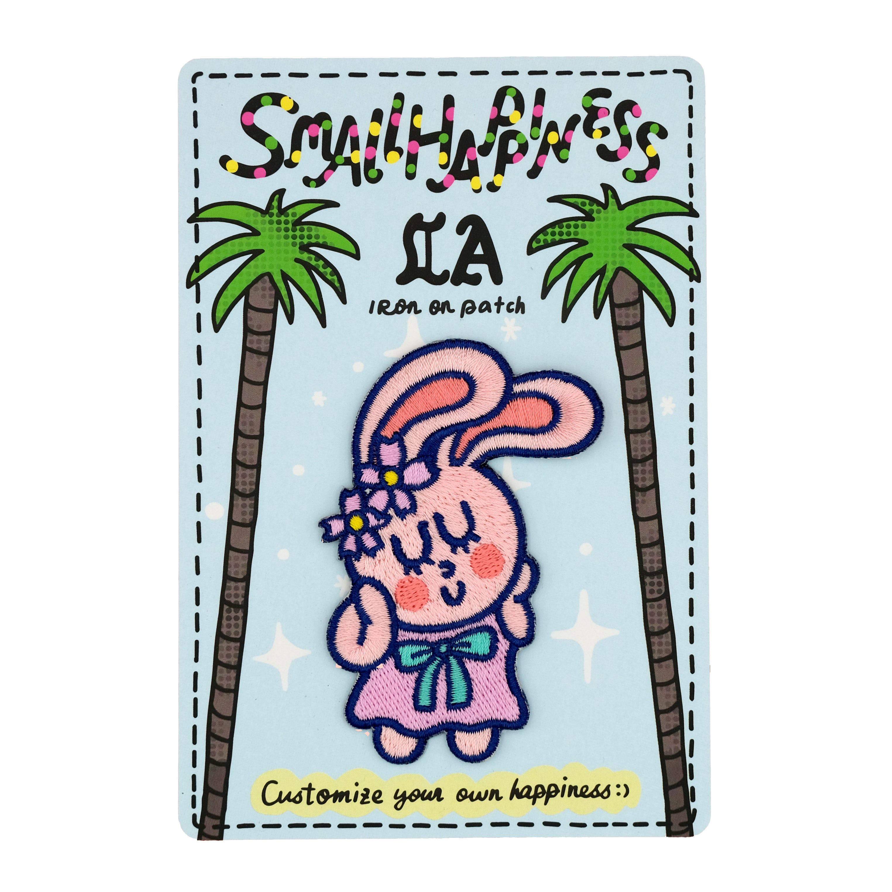 Self-Love Bunny Iron-on Embroidery Patch