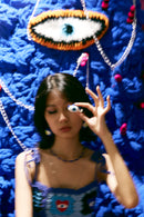 Evil Eye Crochet Earrings