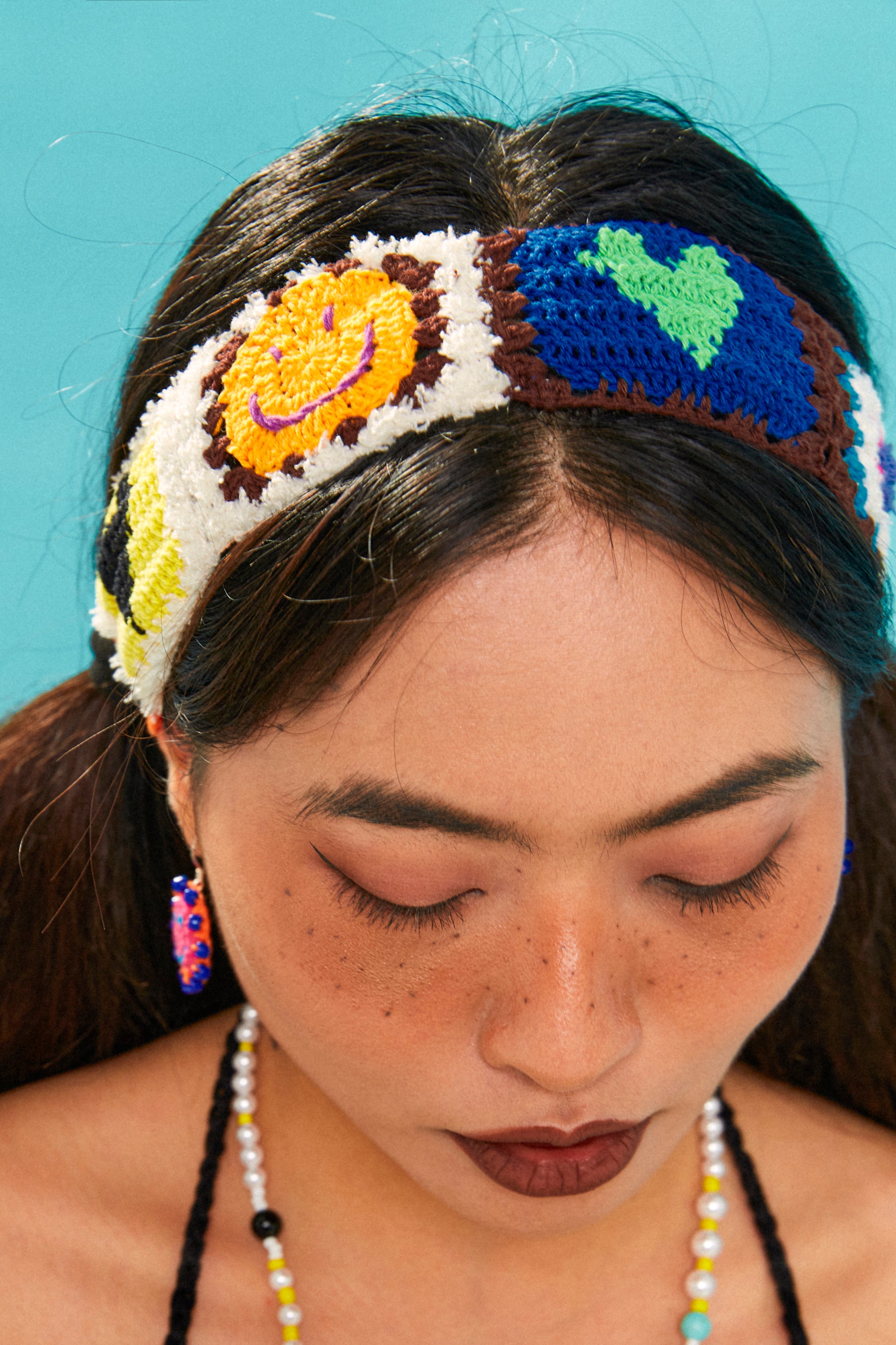Funky Granny Square Crochet Headband