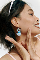 Chubby Cat Crochet Earrings