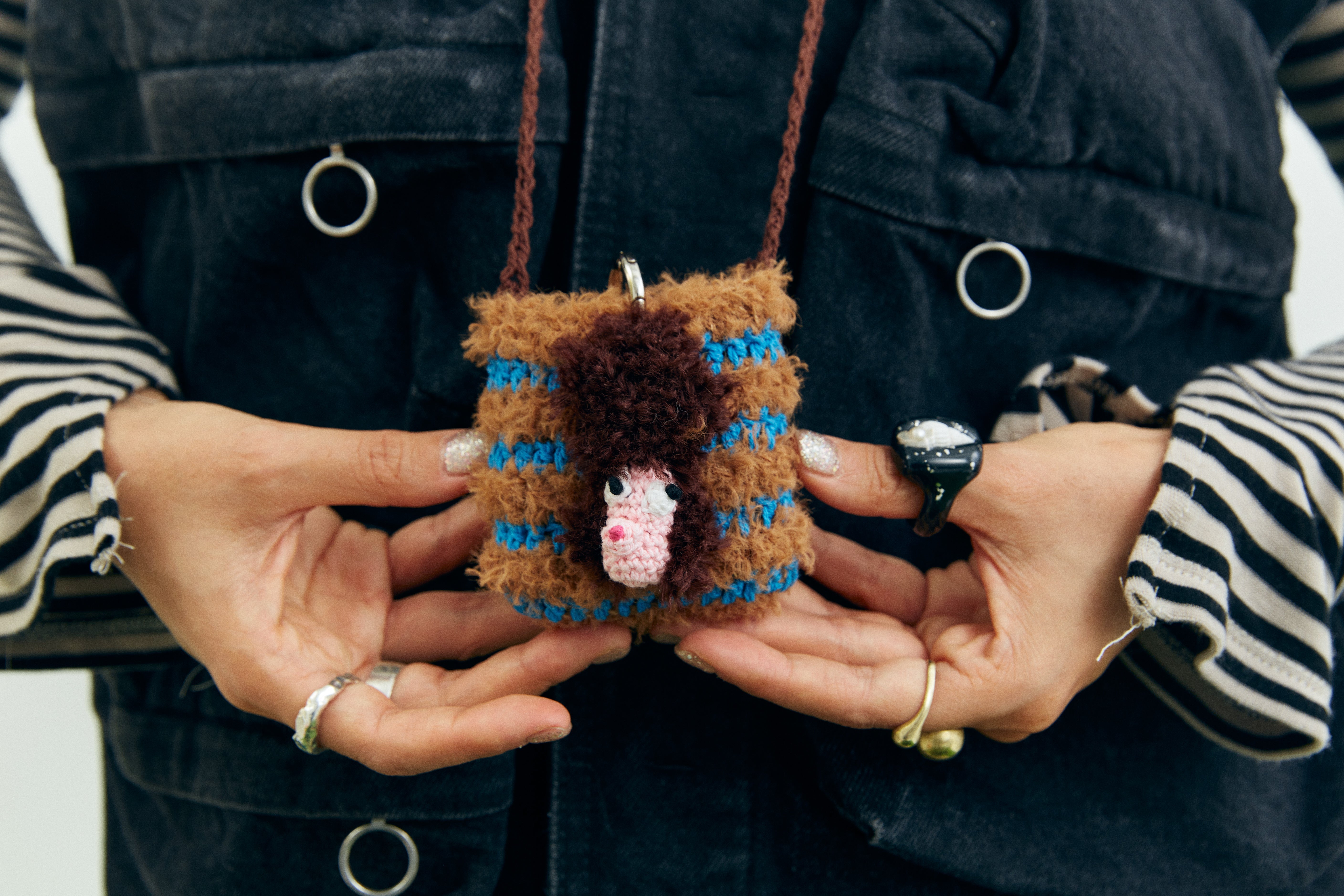 Fluffy Poodle iPod Crochet Pouch