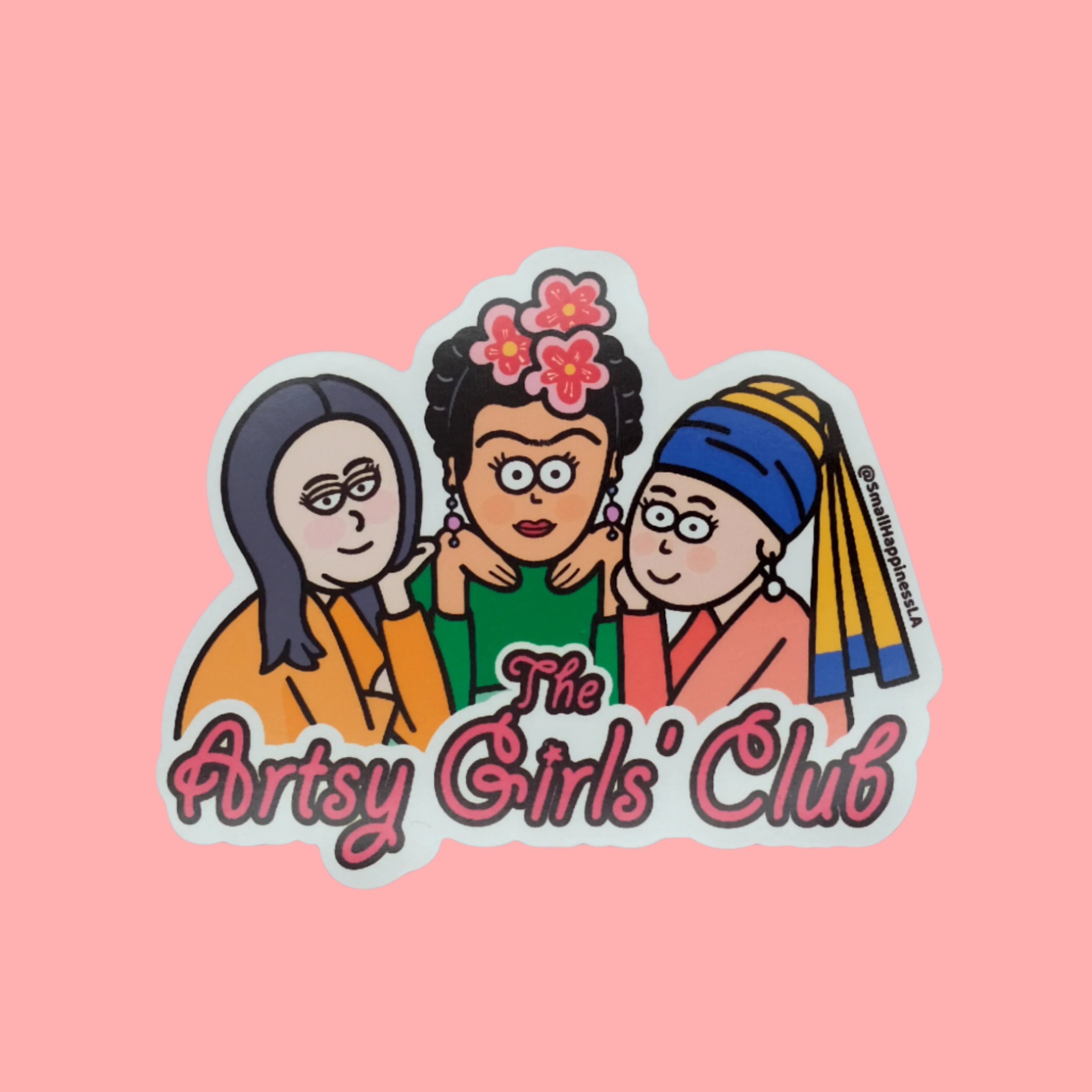 Artsy Girls Club Vinyl Sticker (B-Grade)
