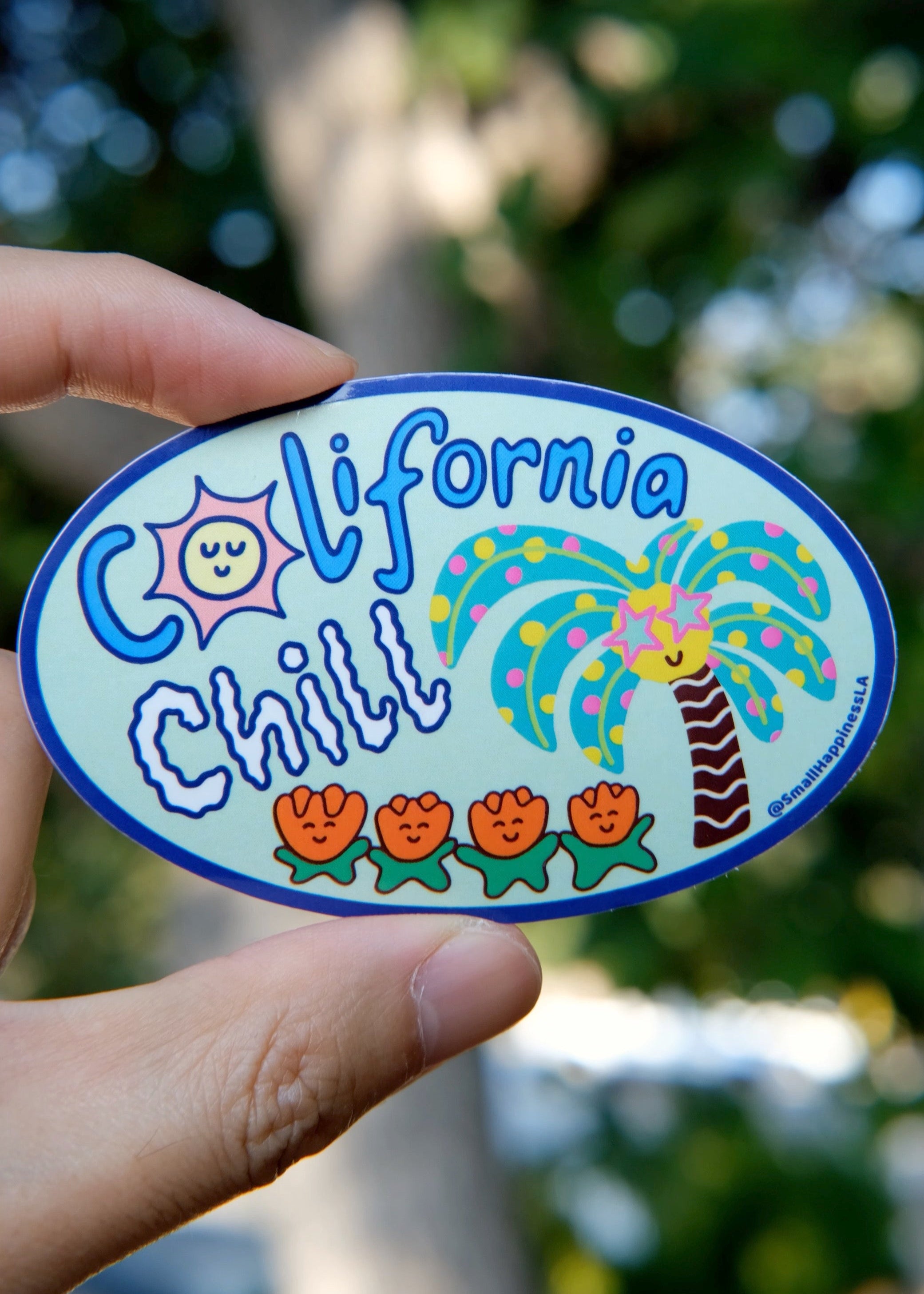 California Chill - Palm Tree Vinyl Sticker