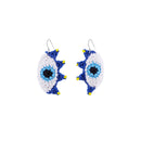 Evil Eye Crochet Earrings