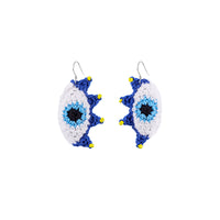 Evil Eye Crochet Earrings