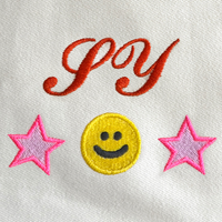 Initials + Icons Personalized Embroidery