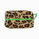 Large Handmade Leopard Print Pouch, Personalizable
