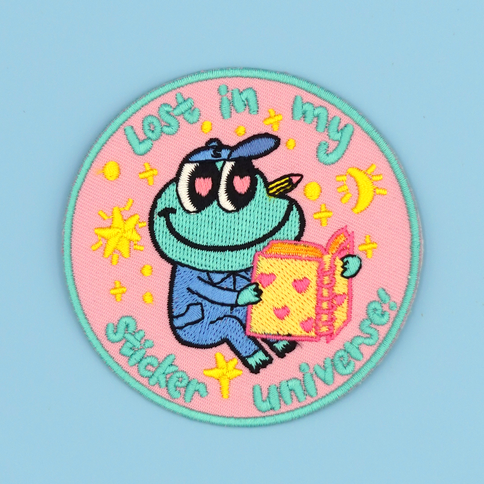 In My Sticker Universe - Mochi the Frog Embroidery Sticker