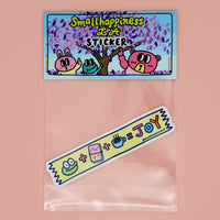 Planner sticker – Mochi’s Washi Tape waterproof frog sticker by SmallHappinessLA