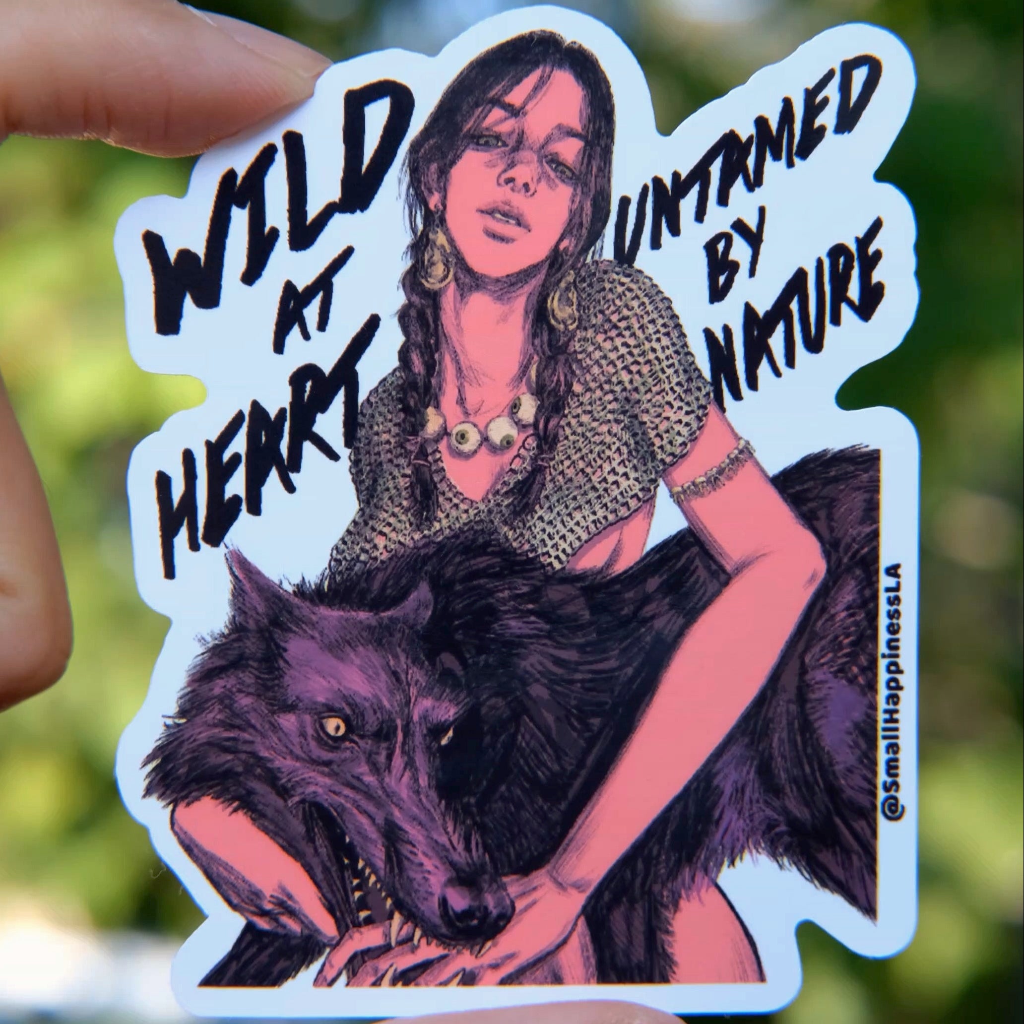 Wolf Witch Vinyl Sticker (B-Grade)